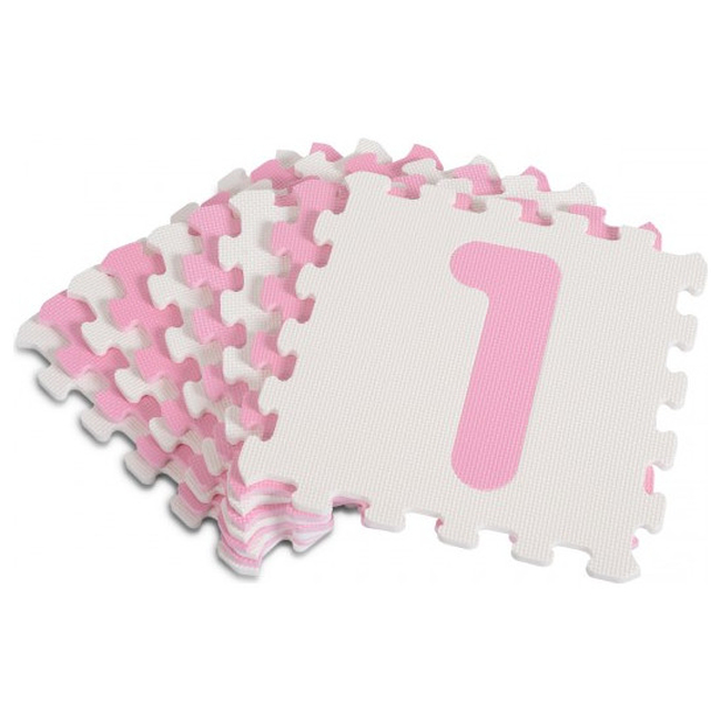 Moni Sunta Toys Antibacterial Floor Puzzles 1001B3 9pcs Pink 3800146221829