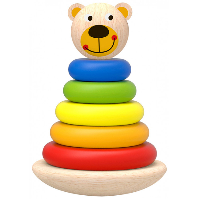 Moni Tooky Toys Bear tower Πύργος από Δακτύλιους 12+μ TKF004