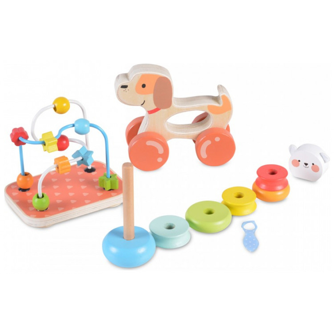 Moni Toys 2203 Σετ Ξύλινα Εκπαιδευτικά Παιχνίδια 3τμχ 18+μ 3800146221645