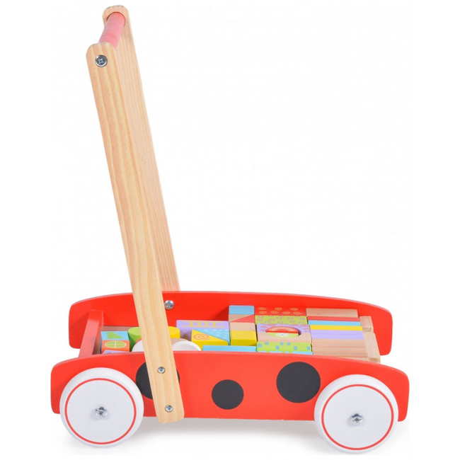 Moni Toys 2112 Wooden baby walker 12+m 3800146223052