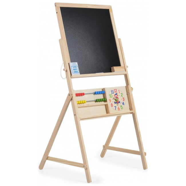 Moni Toys Double Sided Wooden Drawing Board with Accessories 3+ years 3800146223021