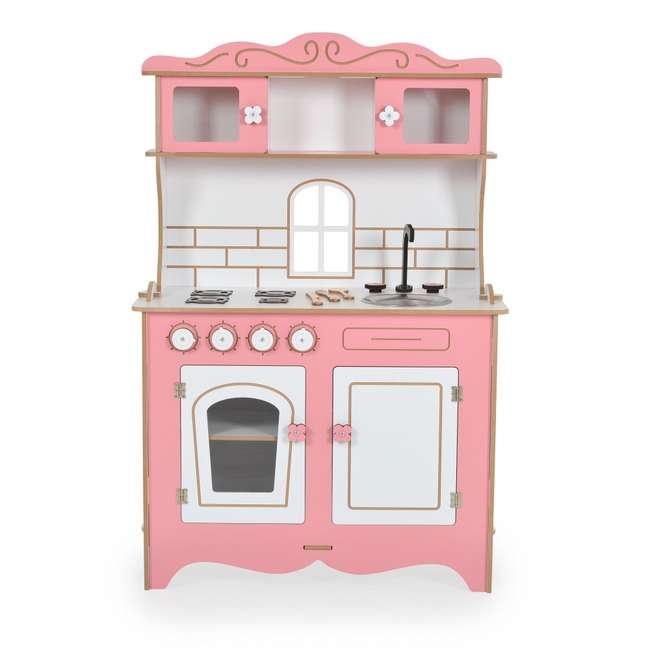 Moni Toys Rosey's Wooden Children's Kitchen with Accessories 70x33x105cm CG39