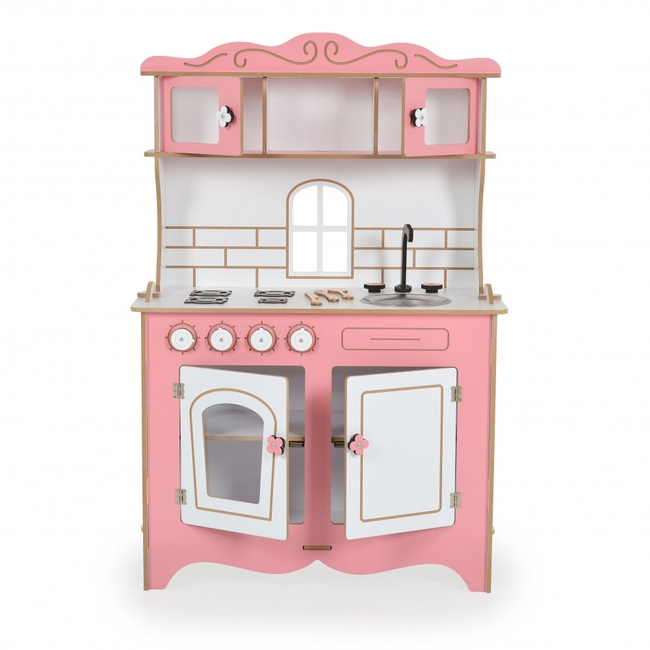 Moni Toys Rosey's Ξύλινη Παιδική Κουζίνα με Αξεσουάρ 70x33x105cm CG39