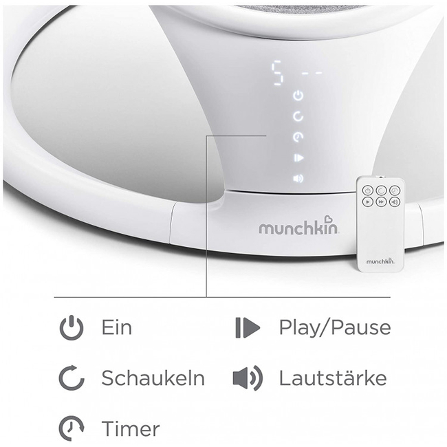 Munchkin Baby Swing Electric Rocker with Bluetooth & Control 51281