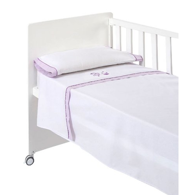 Naf Naf Cot Sheet Set Bed/Crib 120x60 (Quack) 30121