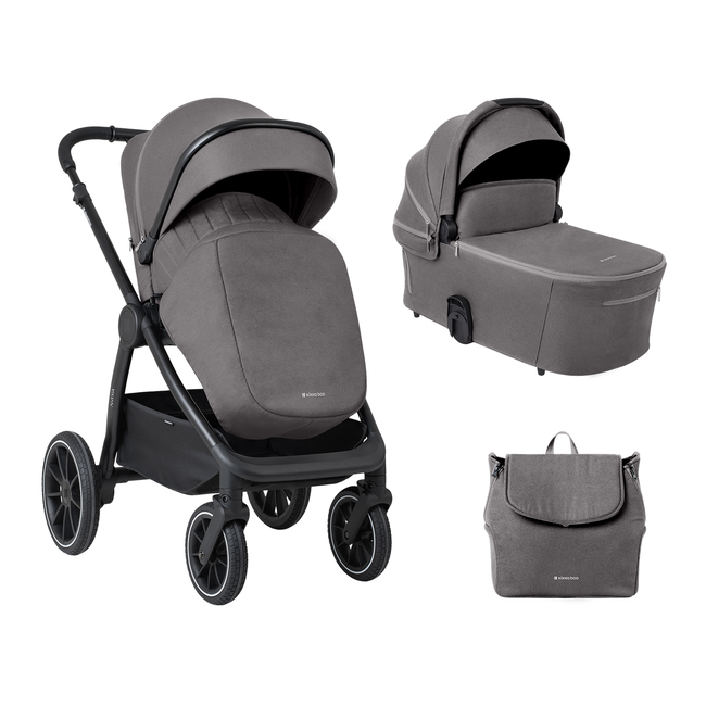 Kikka Boo Naya Καροτσάκι 2σε1 με καλαθούνα 0+μ Grey 31001020156