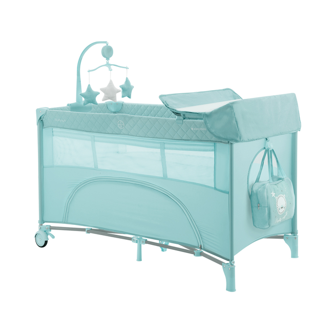 Kikka Boo Baby cot 2 levels Nighty Night Mint 31003010120