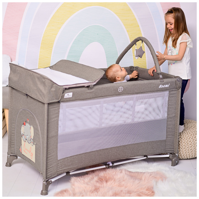 Lorelli Noemi 2 Layers Plus Playpen Rose Velvet Unicorn 10080562151