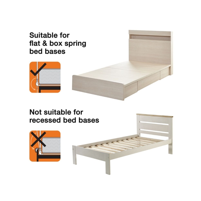 DreamBaby Children's Protective Rail Bed Bar White 110*50cm BR75157