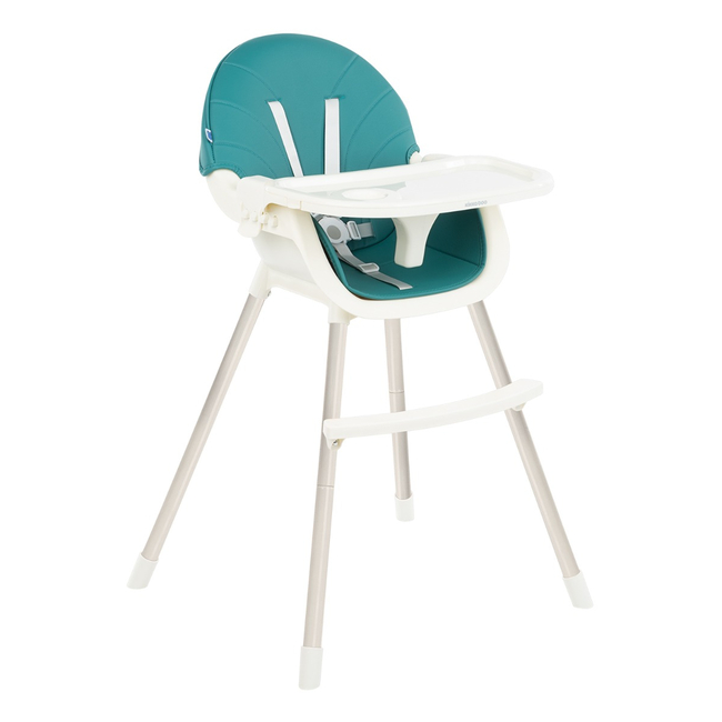 Kikka Boo Nutri 2 in 1 Convertible Childern High Chair Steel Petrol Green 31004010138