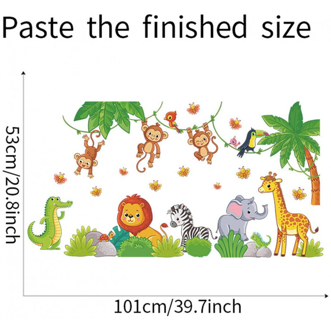 OEM Wallstickers For Baby Room Tropical Animals X001MBOUQJ