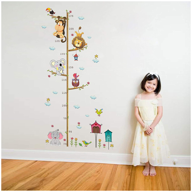 OEM Wall Stickers with Height 70cm - 170cm For Kids Room Animals