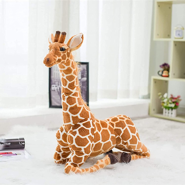 Plush Giraffe 100cm Yellow Brown