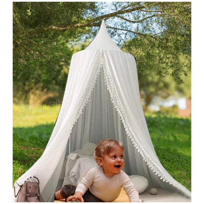 OEM Large Prince Mosquito Net For Kids Room 250cm White X000V6ARCR