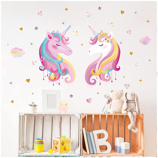 ΟΕΜ Unicorn Wallstickers For Baby Room Stars X001GQFSLV