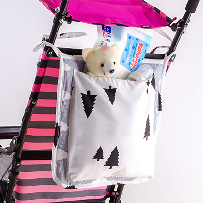 Universal Organizer - For Prams Buggies & Strollers -- One size fits Most -- Colour: Pink Rabbits