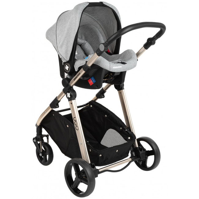 Παιδικό Καρότσι Kikka boo Ugo 3 σε 1 Σύστημα Μεταφοράς Grey Melange 31001010142