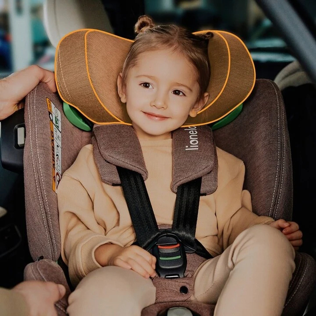 Lionelo Harmony i-Size 360° 40-150 cm Περιστρεφόμενο Κάθισμα Αυτοκινήτου Pink Mauve Bamboo