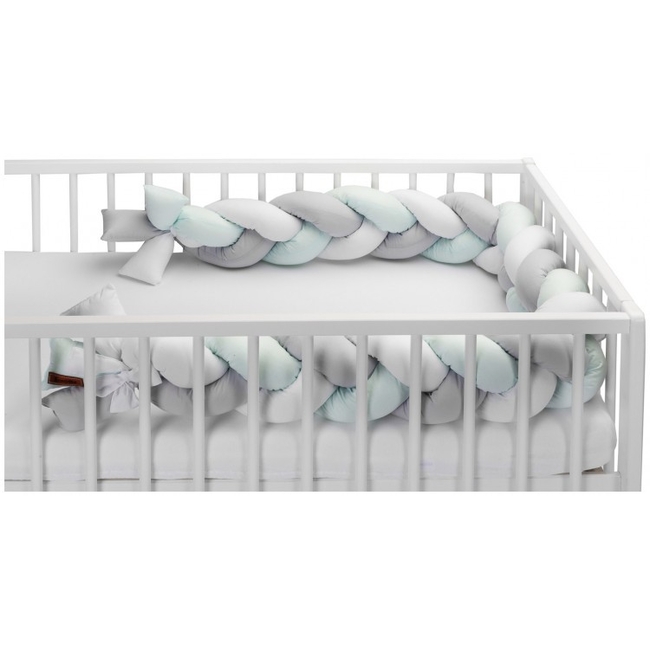 SENSILLO BRAIDED CRIB BUMPERS 210 CM – Mint