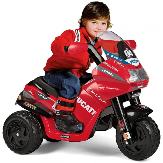 Peg Perego Ducati Desmosedici Evo Ηλεκτροκίνητη Παιδική Μοτοσυκλέτα 2+ ετών MP3 ED0922