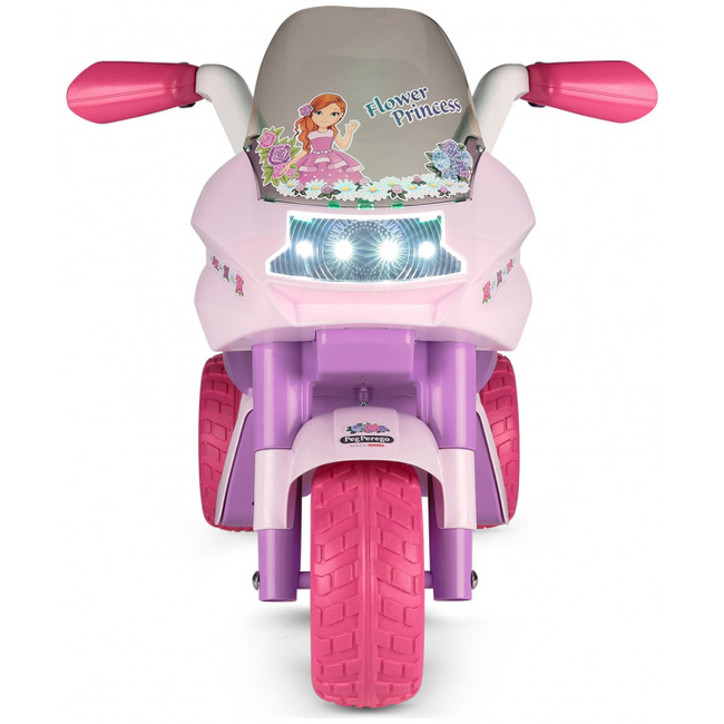 Peg Perego Flower Princess Ηλεκτροκίνητη Παιδική Μοτοσυκλέτα 2+ ετών MP3 ED0923