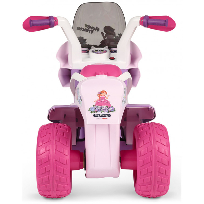 Peg Perego Flower Princess Ηλεκτροκίνητη Παιδική Μοτοσυκλέτα 2+ ετών MP3 ED0923