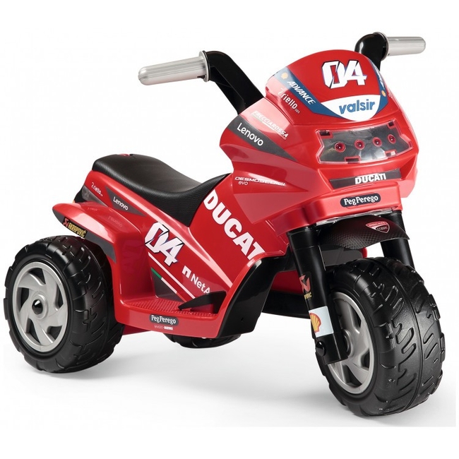 Peg Perego Mini Ducati Evo Motorcycle for Children 12+ m LED MP3 MD0007