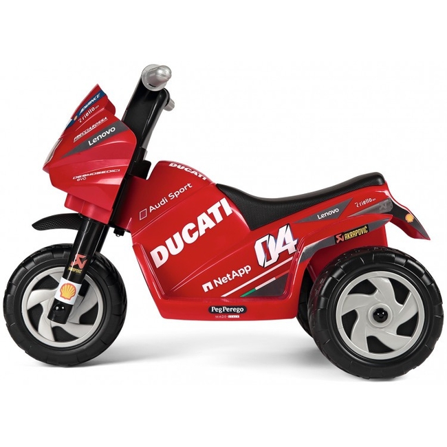 Peg Perego Mini Ducati Evo Motorcycle for Children 12+ m LED MP3 MD0007