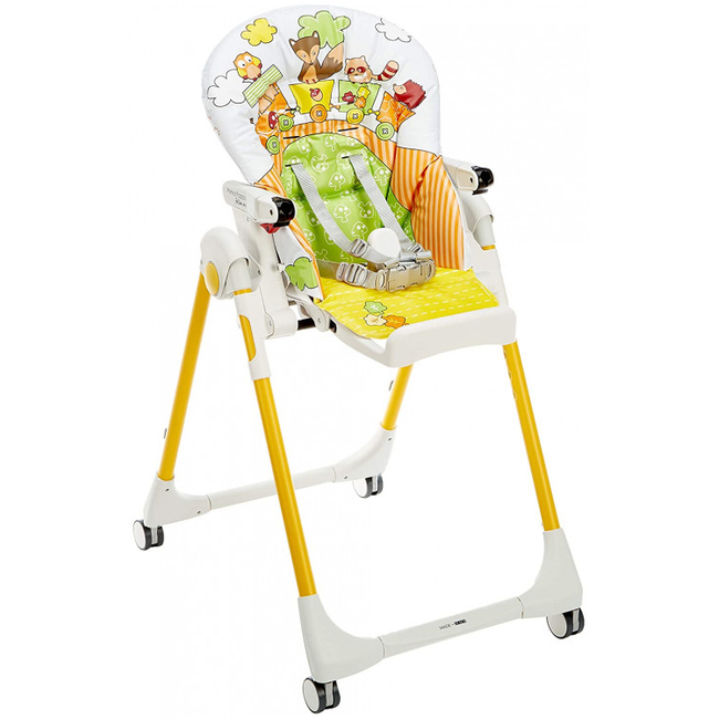 Peg Perego Prima Pappa Follow Me (ΔΩΡΟ Μπάρα Παιχνιδιών) Παιδική Καρέκλα Φαγητού Fox & Friends 4132FOX38