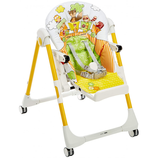 Peg Perego Prima Pappa Follow Me Feeding High Chair Fox & Friends 4132FOX38