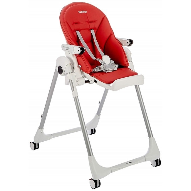 Peg Perego Prima Pappa Follow Me Παιδική Καρέκλα Φαγητού Fragola (4132BL59) (Δώρο Μπολ Φαγητού με κουταλάκι)