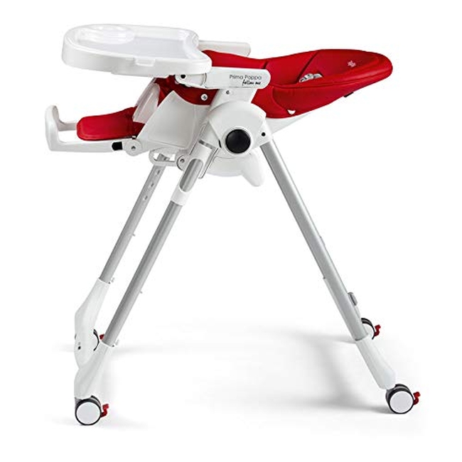 Peg Perego Prima Pappa Follow Me Παιδική Καρέκλα Φαγητού Fragola (4132BL59) (Δώρο Μπολ Φαγητού με κουταλάκι)