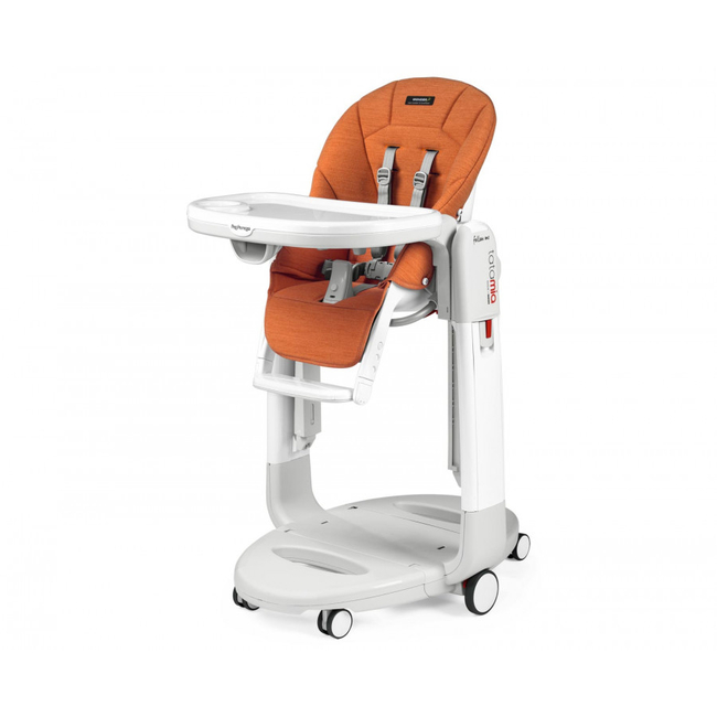 Peg Perego Tatamia Follow Me - Feeding High Chair 3 in 1 (with Kit Cushion) Wonder Orange 4050WD48