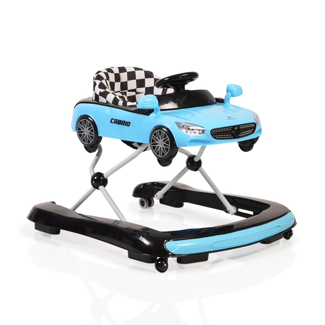 Cangaroo Cabrio Baby Walker 2 in 1 with Music Panel - Blue