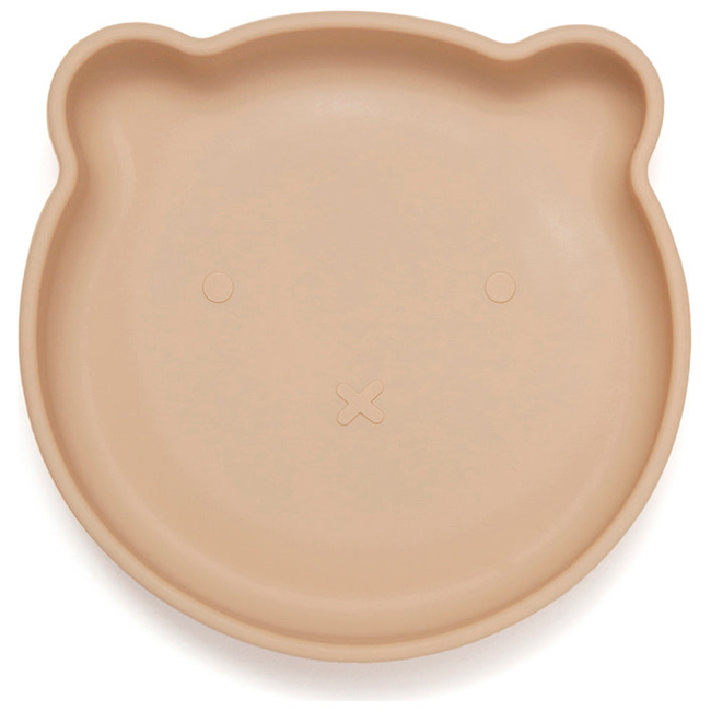 Petit Monkey Bear Παιδικό Πιάτο Σιλικόνης 16x17x3cm Honey Peach PTM-SP3