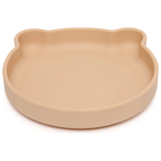 Petit Monkey Bear Children's Silicone Plate 16x17x3cm Honey Peach PTM-SP3