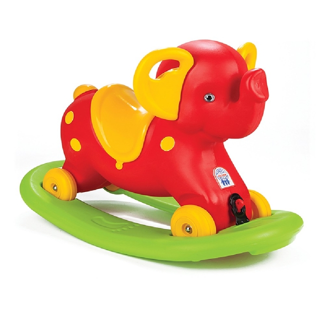 Pilsan Elephant 07523 Κουνιστό ελεφαντάκι με ρόδες 3+ ετών Κόκκινο