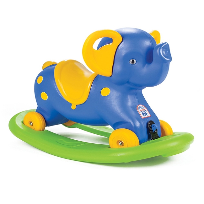 Pilsan Elephant 07912 Κουνιστό ελεφαντάκι με ρόδες 3+ ετών Μπλε