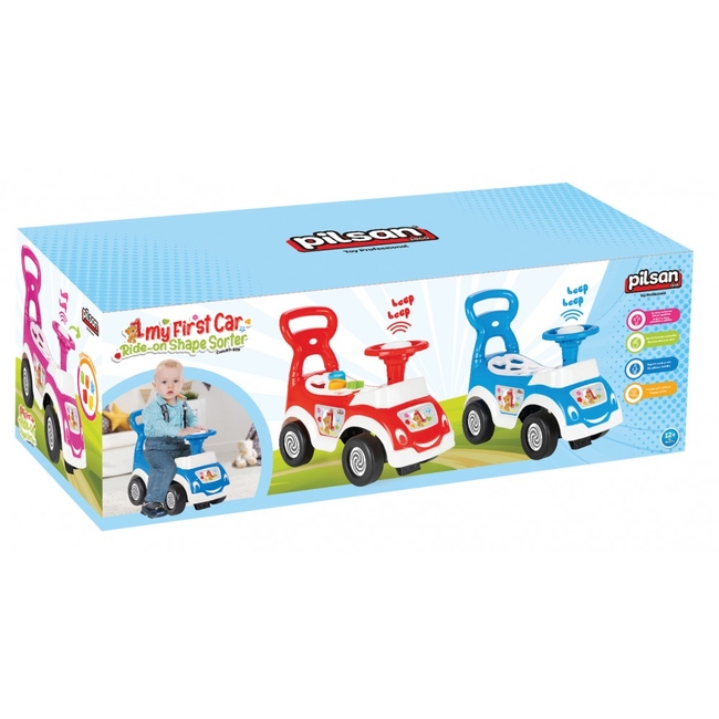 Pilsan My Cute First Car Περπατούρα Ride On Αυτοκινητάκι Κόκκινο για 18+ Μηνών 8693461078255