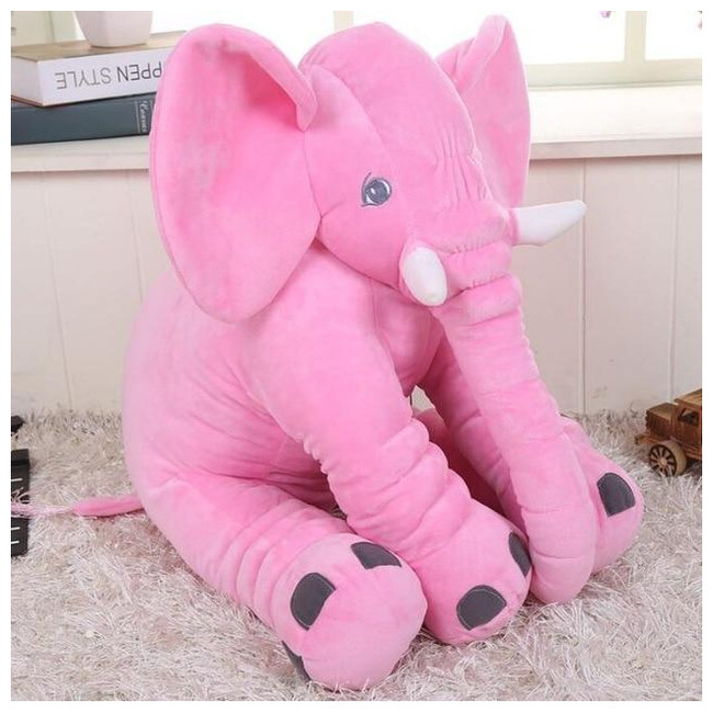 LARGE Sweet Dreams Elephant Plush Toy 55 cm Fuschia