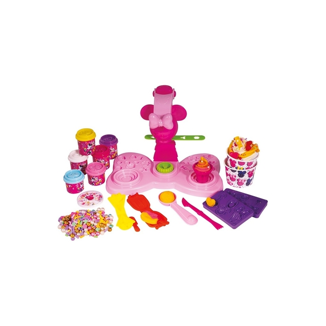 AS Plasticine Disney Minnie Ice Cream Plasticine With 4 Jars And Lids Molds 280g & Sprinkles