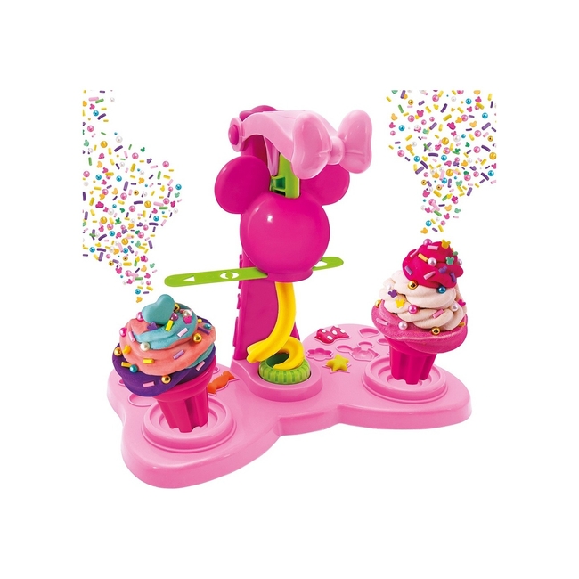 AS Plasticine Disney Minnie Ice Cream Plasticine With 4 Jars And Lids Molds 280g & Sprinkles
