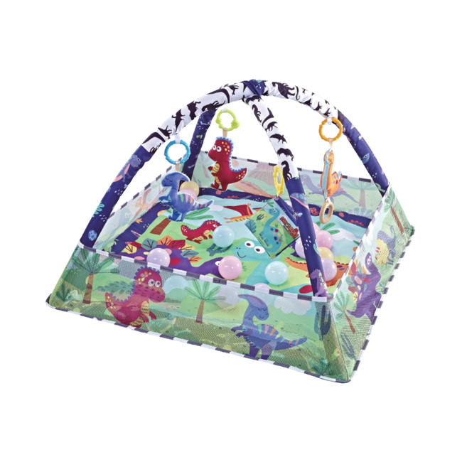 Kikka Boo Playmat Βρεφικό Γυμναστήριο με 18 μπάλες Dino Forest 31201010405