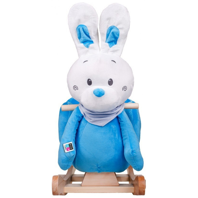 Playto Plush Rocking Toy with Music 18 +m Blue Bunny 26715