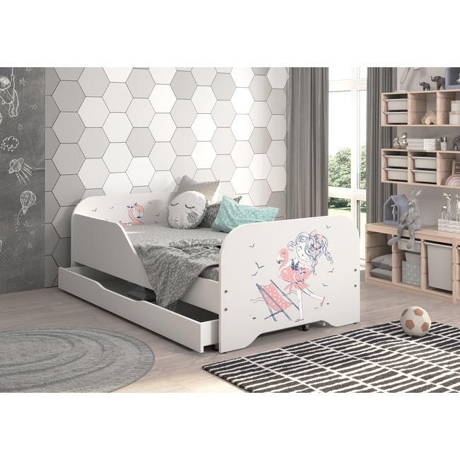 Παιδικό Κρεβάτι Miki 160 x 80 cm με Συρτάρι + Δώρο Στρώμα - Summer Plaza