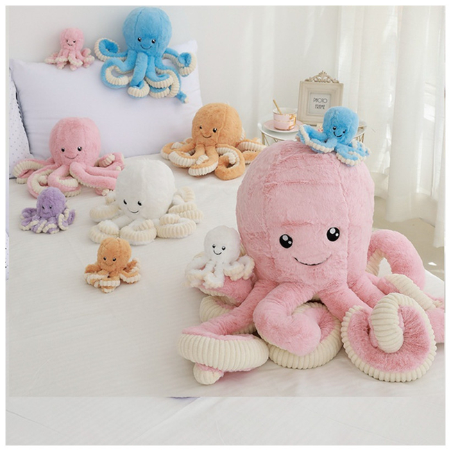 Plush Octopus 40 cm - Pink