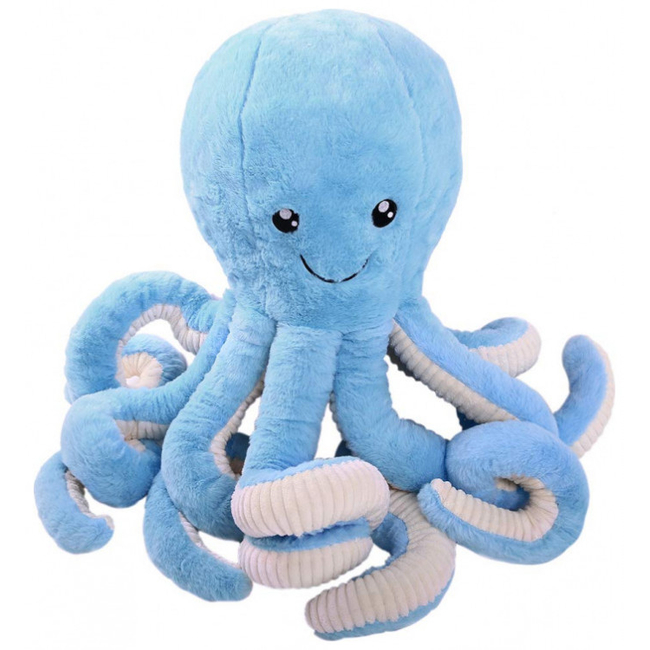 Plush Octopus 40 cm - Blue