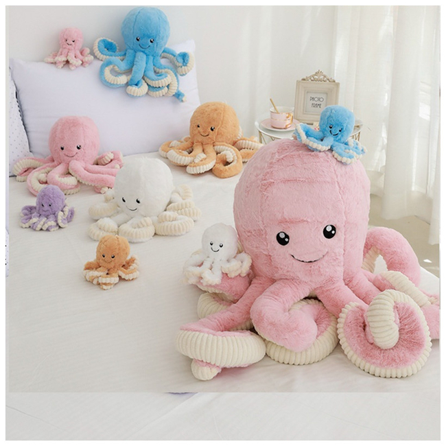 Plush Octopus 40 cm - Blue