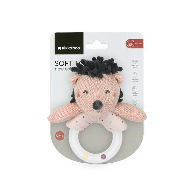 Kikka Boo Βελούδινο παιχνίδι κουδουνίστρα Hedge-hugs 31201010419