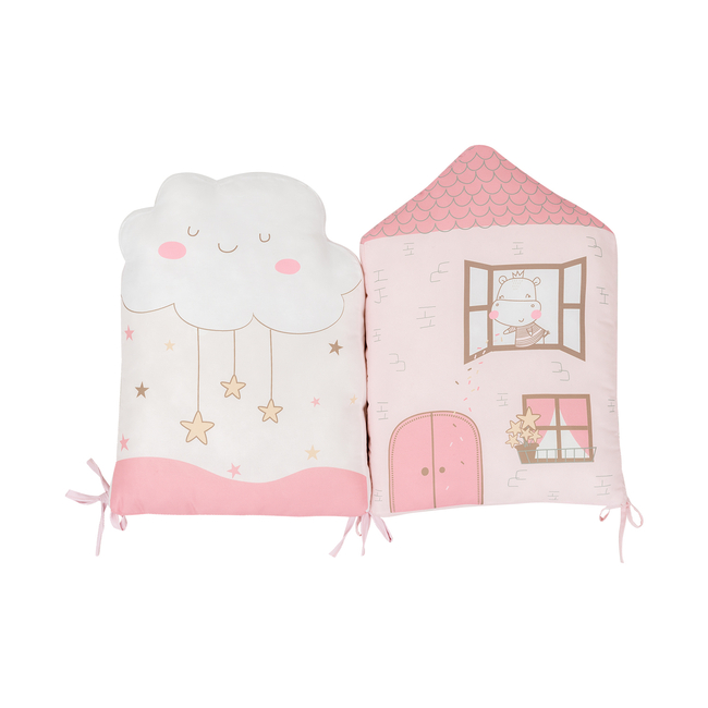 Kikka Boo Cot Bumper plush pillow set 5 pcs Hippo Dreams 31201010275